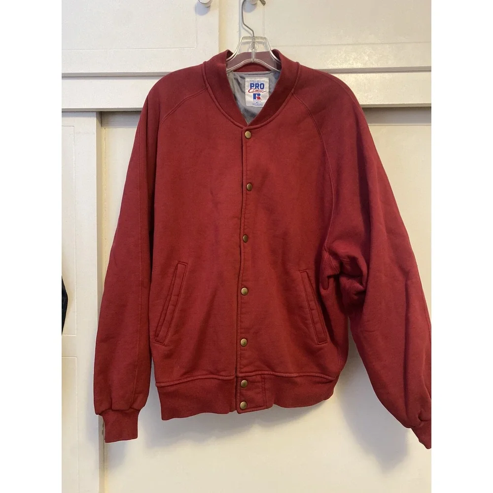 Russell Athletic XL Vintage Russell Athletic Pro Cotton Button Jacket RARE USA